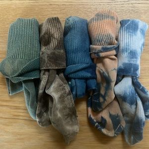 Philip Huang natural tie dye socks
